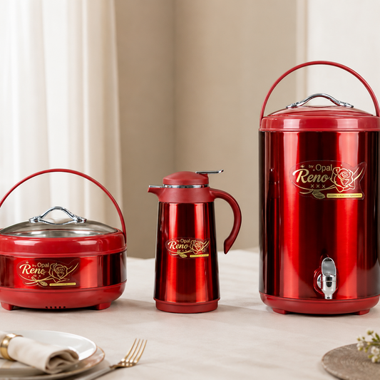 Opal Reno 3-Piece Insulated Hot Pot & Water Cooler Gift Set | Thermocare.pk